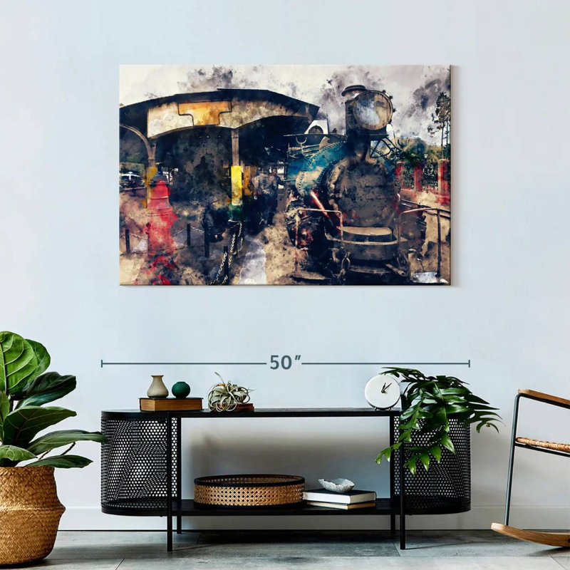 Mehar Steam Train, 30" H x 45" W