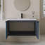 Meuble-lavabo mural simple 36 po avec plateau en résine intégré blanc-59131469