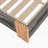 Outdoor  Acacia Wood Patio Adjustable Lounge Chair Set Of 4- Uncushioned For Backyard Pool Garden-Grey Rope & Natural Iron-693237891-693237889