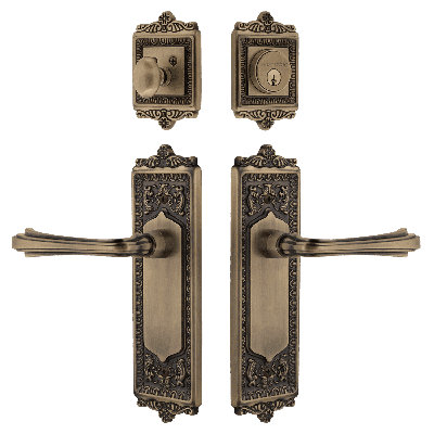 Nostalgic Warehouse Egg & Dart Entry Set with Fleur Lever