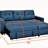 Convertible L-Shaped Sectional Sleeper Sofa Bed-775547506