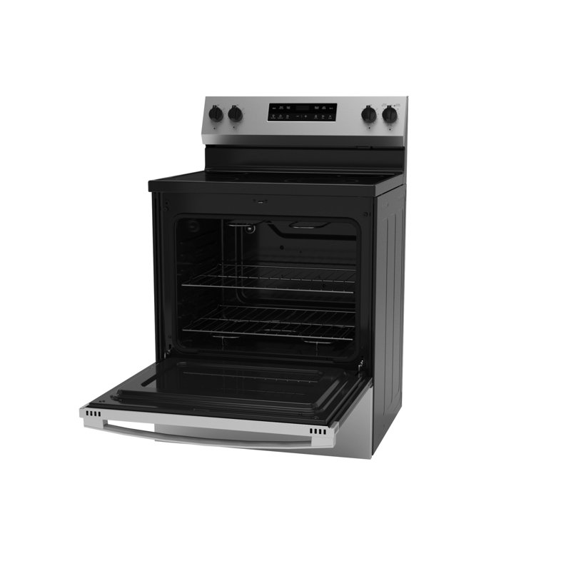GE 30" Free-Standing Electric Range, Stainless Steel/Black