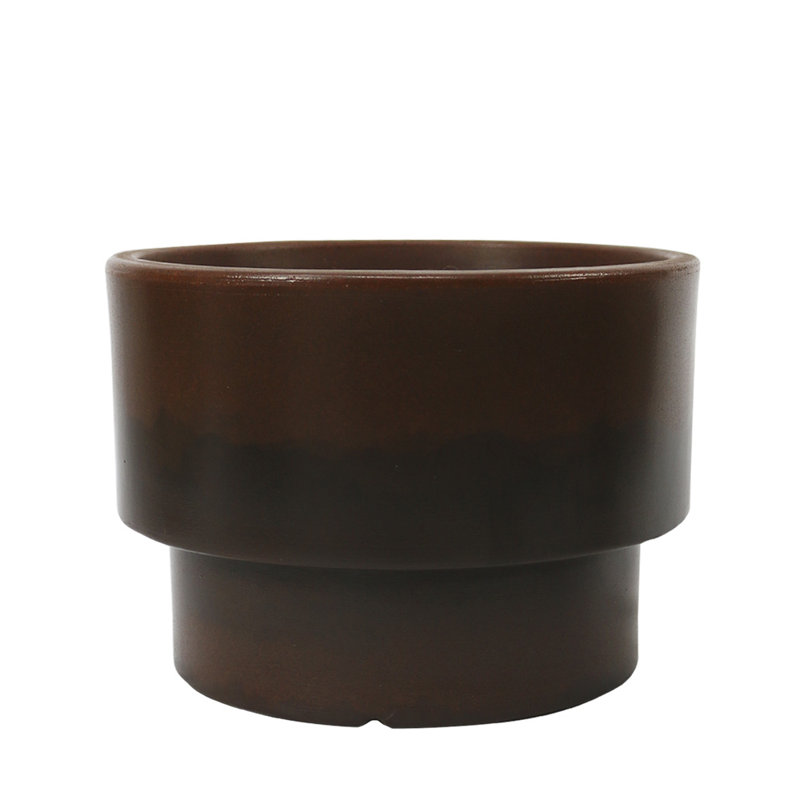 Williard Pot Planter, Brown, 3.1" H x 9.8" W x 9.8" D
