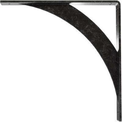2"W x 14"D x 14"H Legacy Steel Bracket, Antiqued Silver