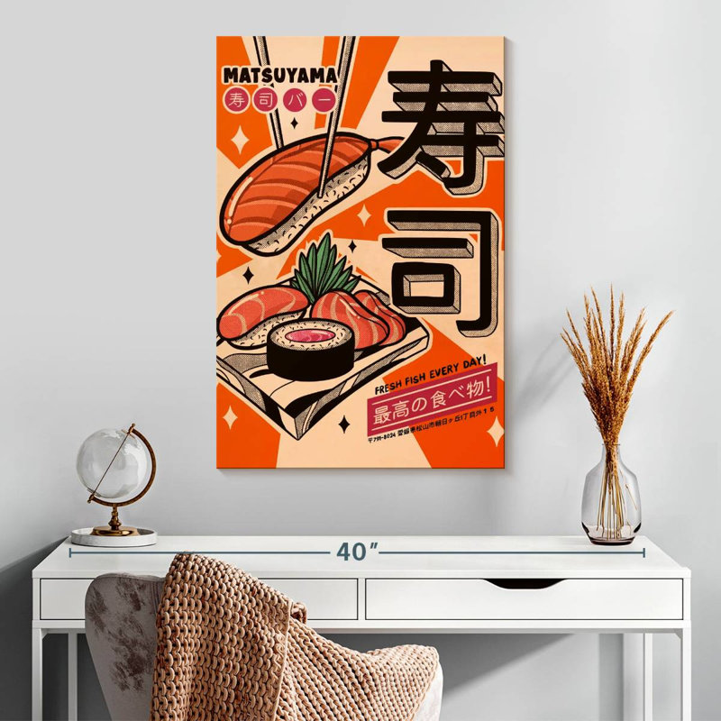 Yarlin Sushi Every Day, 30" H x 20" W