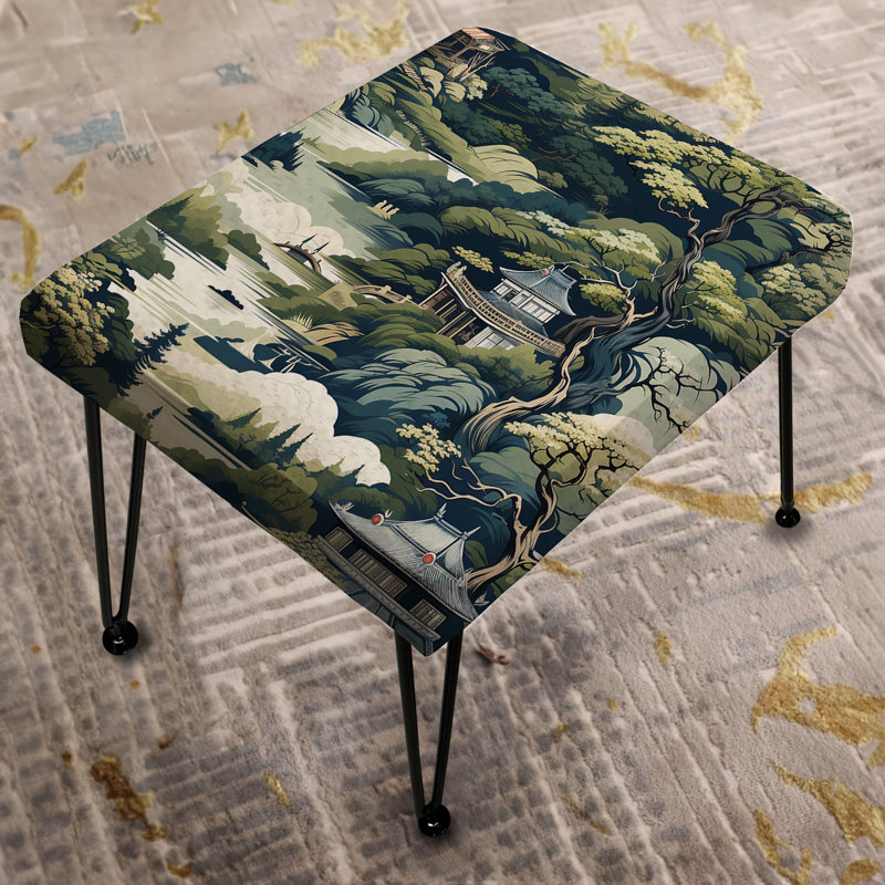 Tea House Retreat - Japanese Rectangle Ottoman