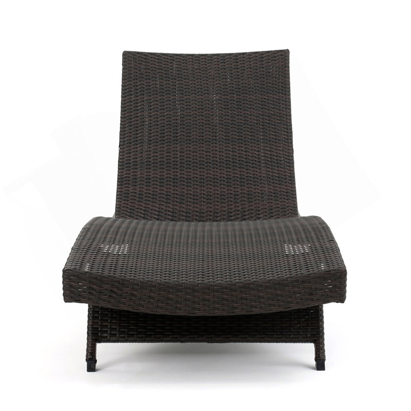 Chaise longue en osier Salem