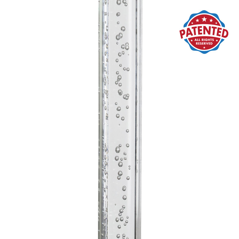 Clear Acrylic Solar Bubble Garden Stakes with Color Changing LEDs, 2-Pack