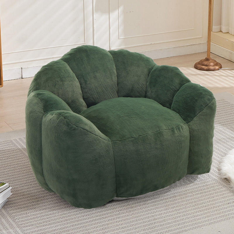 Fauteuil à billes pour le salon et la chambre à coucher, Green Fabric