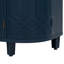 Armoire de rangement courbée en U bleu marine avec quatre portes, des tablettes réglables et une tablette simple de 50 lb, capacité de charge de trois plateaux de 220 lb en frêne-1864716036