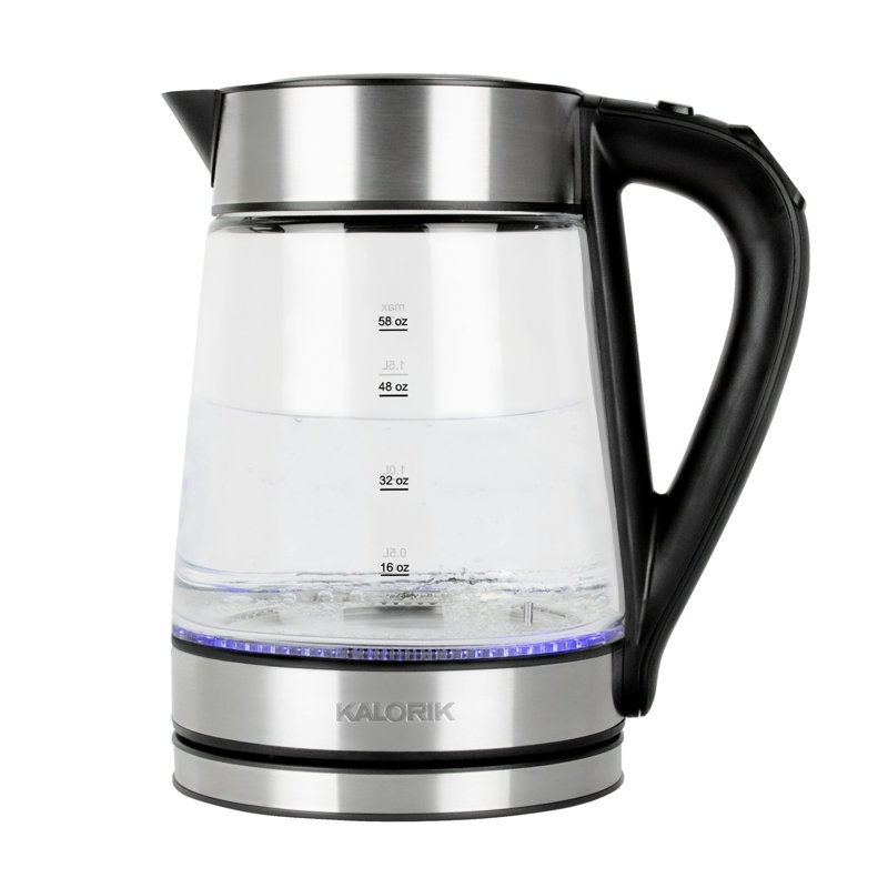Kalorik 1.7 qt. Glass Electric Tea Kettle