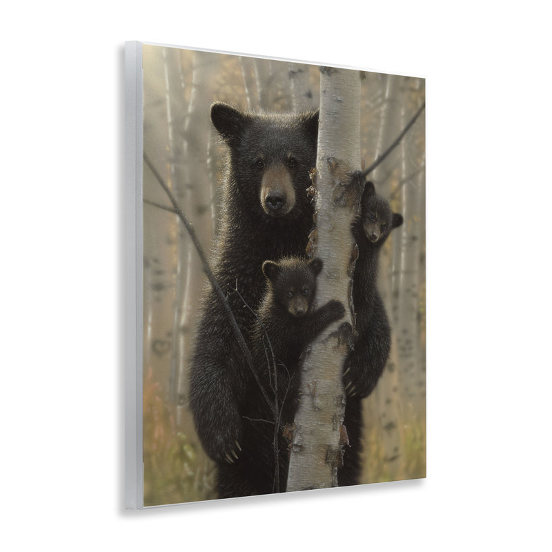 Plaque murale «Mama Bear Be derrière Tree», conception par Collin Bogle