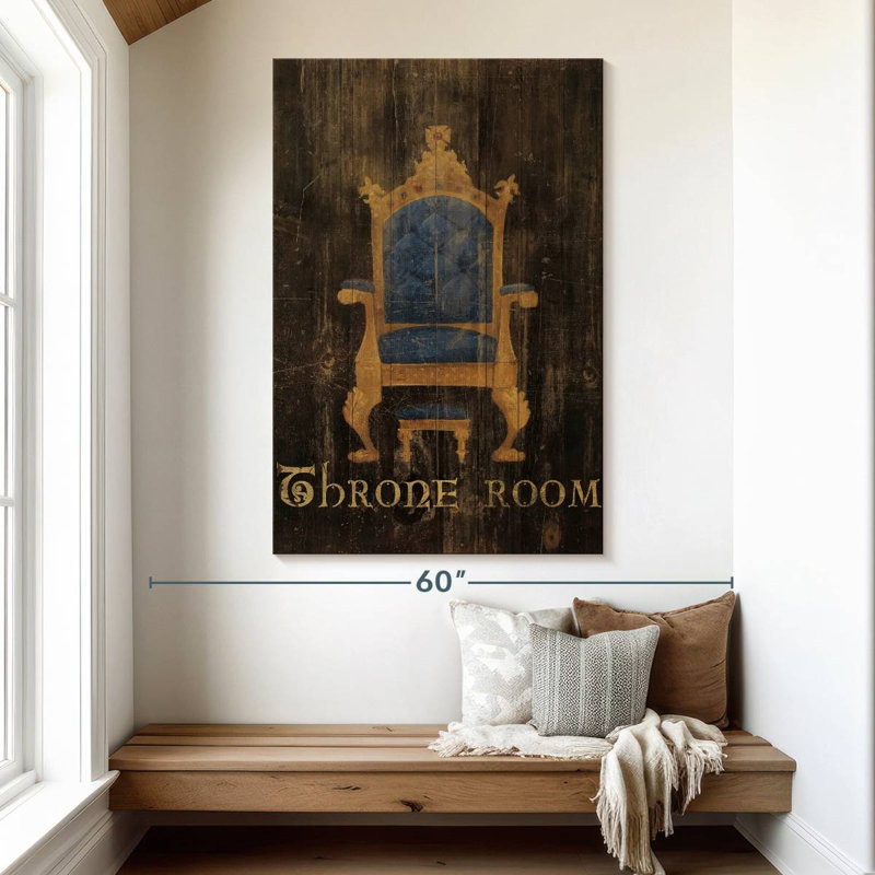 Regal Throne, 51" H x 34" W