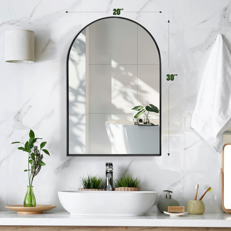 Miroir, Noir, 20 po x 30 po