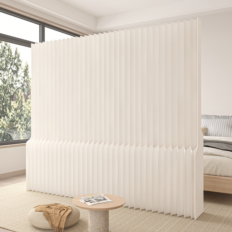 Paravent pliable écologique en papier - Cloison légère, sans assemblage pour usage commercial et domestique, blanc