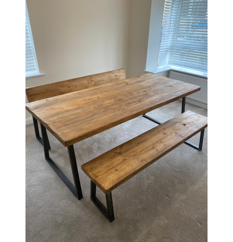 Solid Wood Bench, 45 x 250 x 35cm