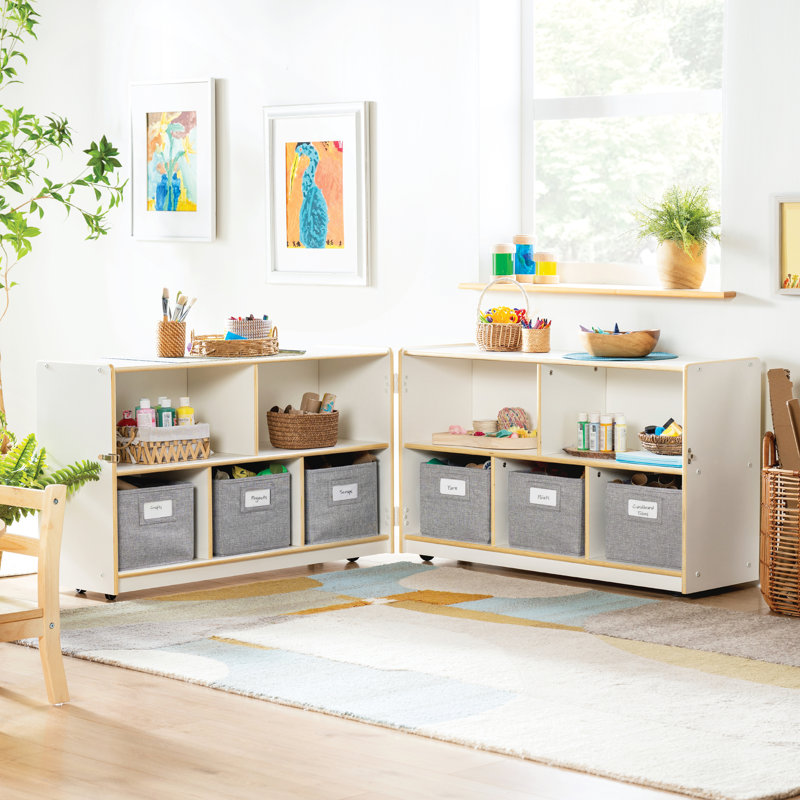 Unité de rangement pliable et verrouillable EdQ 24 po - Blanche
