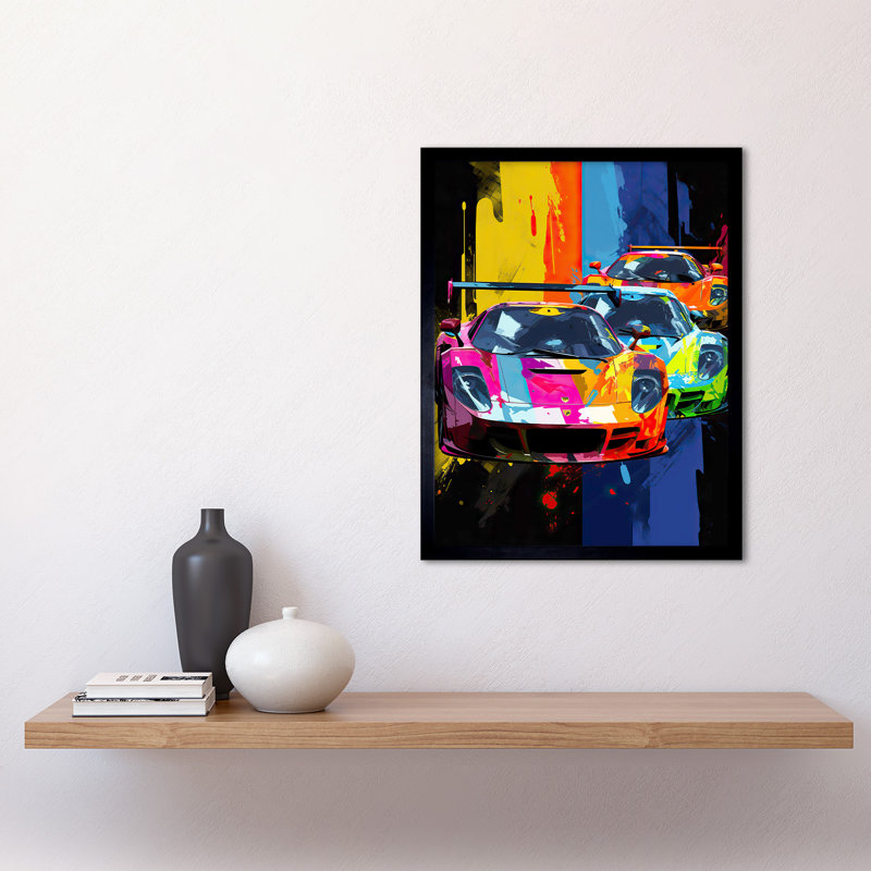 Meleesa Sport Racing Cars - Single Picture Frame Print