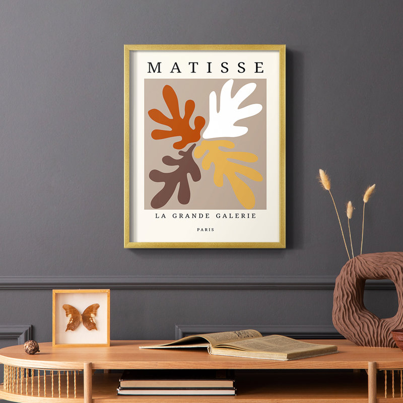 Matisse CECL XXXVI, reproduction encadrée - bois massif, Or, H 28 po x l 22 po