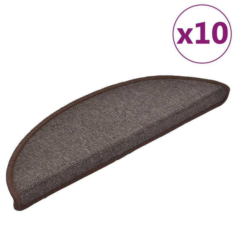 Gentri Non-Slip Stair Tread, Semi-Circle 17cm x 56cm, 10