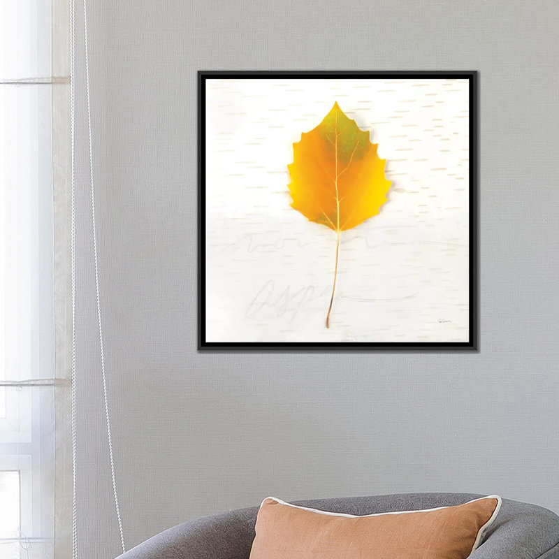 « automne colors iii », impression sur toile, H 18 po x l 18 po x P 1,5 po, Toile avec cadre noir, Pas de tapis