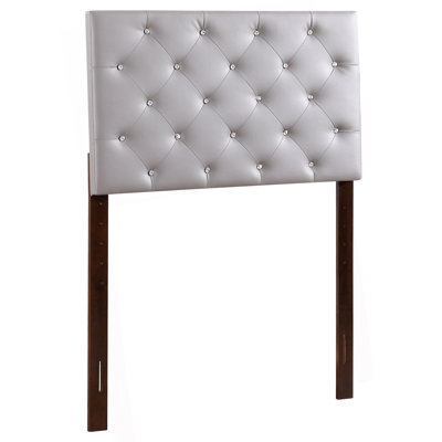 Stylish Casual Twin Headboard In Light Grey
