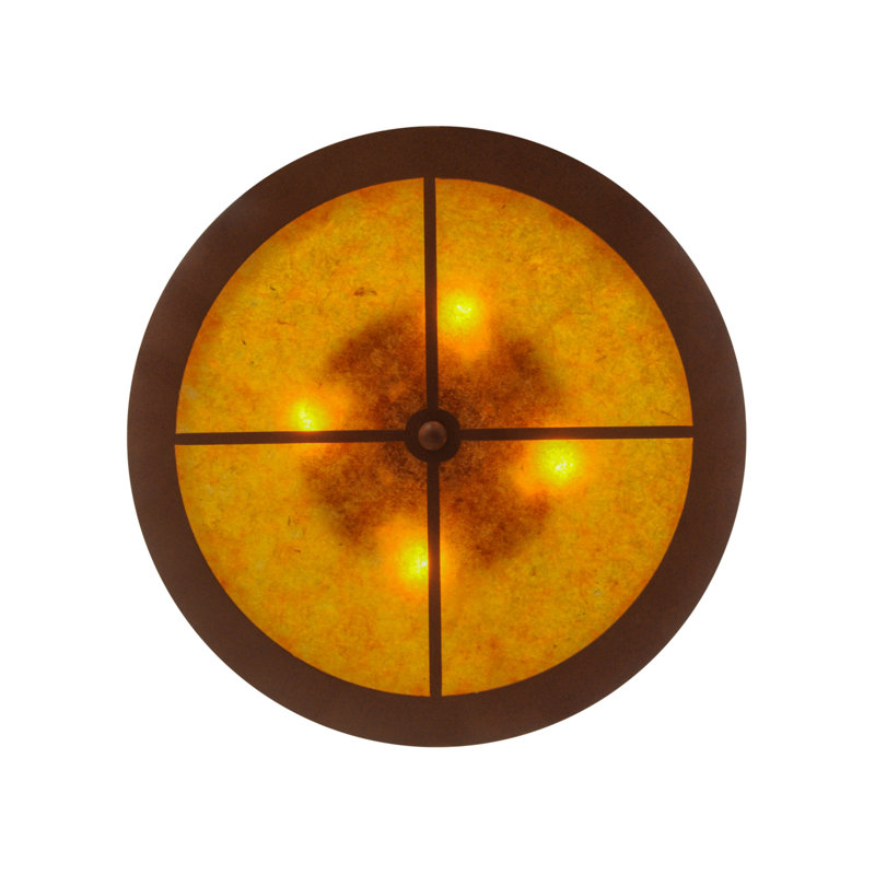 Rustic Lodge 4 - Light Flush Mount