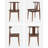 Farmhouse Wood Dining Chairs With Curved Back-879348979-879348978