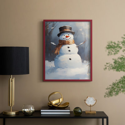 Art des Fêtes de Noël - série 2 - CCL XXX, reproduction encadrée - bois massif