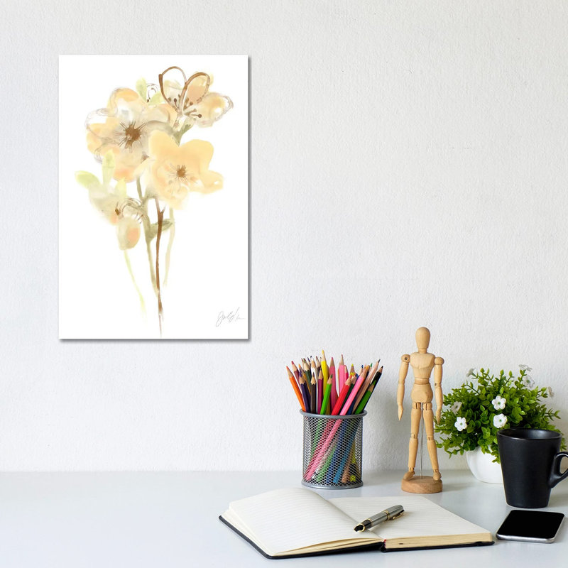 Apricot Dusk II by June Erica Vess - Wrapped Canvas Painting, 20.32 cm H x 30.48 cm W