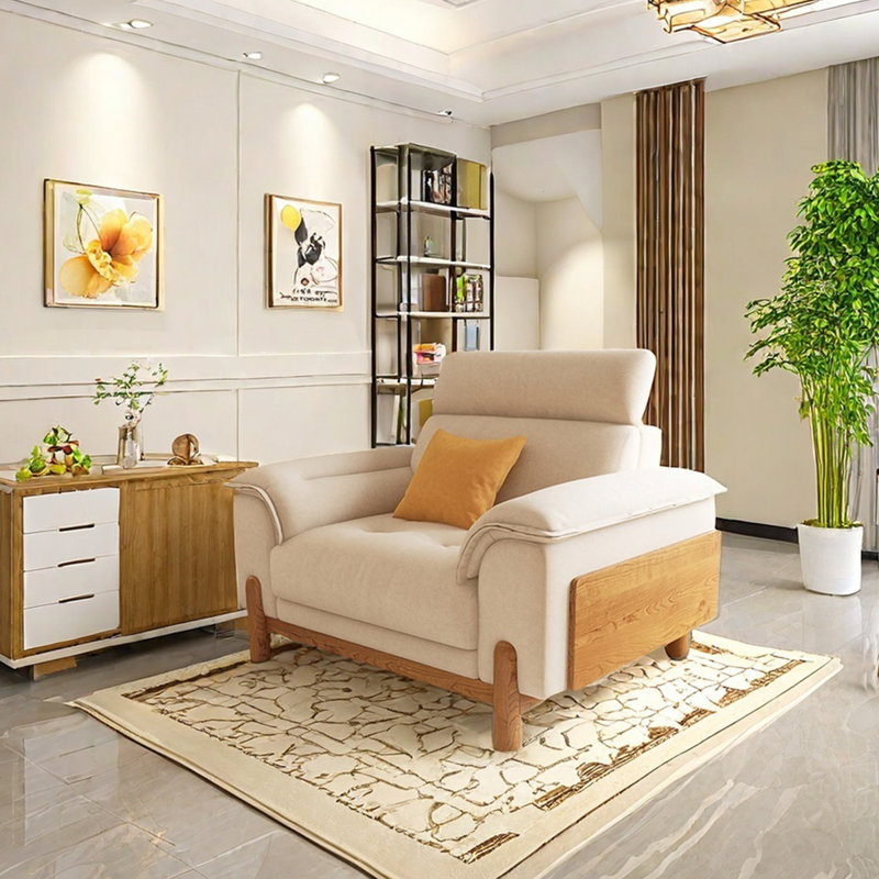 Canapé confortable en tissu, 2, H 37,4 po x l 47,24 po x P 37,79 po