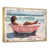Toile avec cadre flottant or