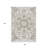 4' X 6' Cream Gray And Light Brown Medallion Area Rug