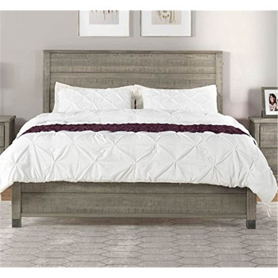 Lanora Solid Wood Panel Bed