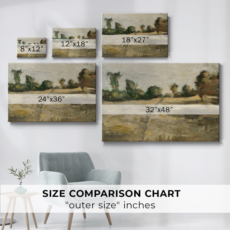 Paysage rétro-DCL XXVII, H 19 po x l 28 po, Toile tendue