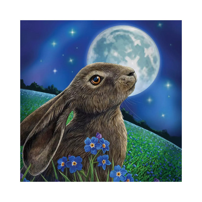 Moon Gazer by Lisa Parker - Wrapped Canvas Gallery-Wrapped Canvas Giclée, 45.72 cm H x 45.72 cm W