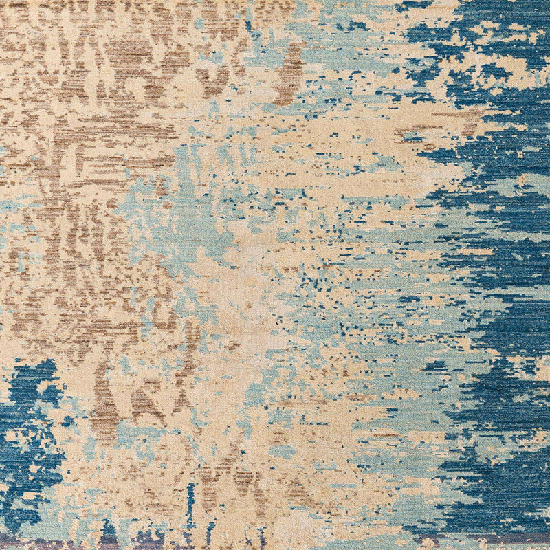 Abstract Indoor Rug, Square 3'
