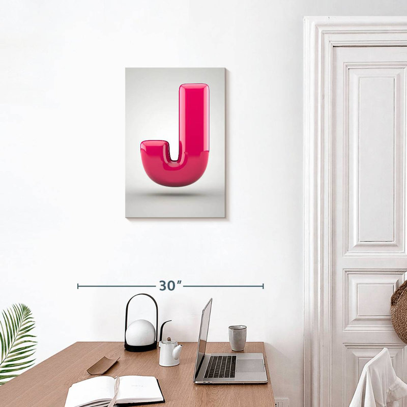 Keiri Glossy Letter J, 24" H x 16" W