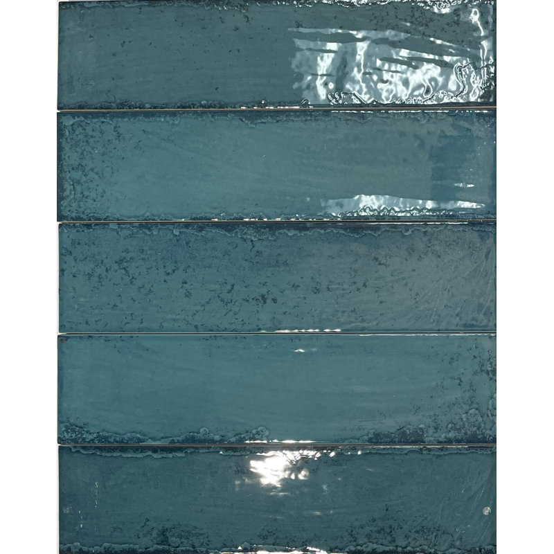 Carrelage mural en céramique 3 po x 12 po Kimpton, Bleu mer