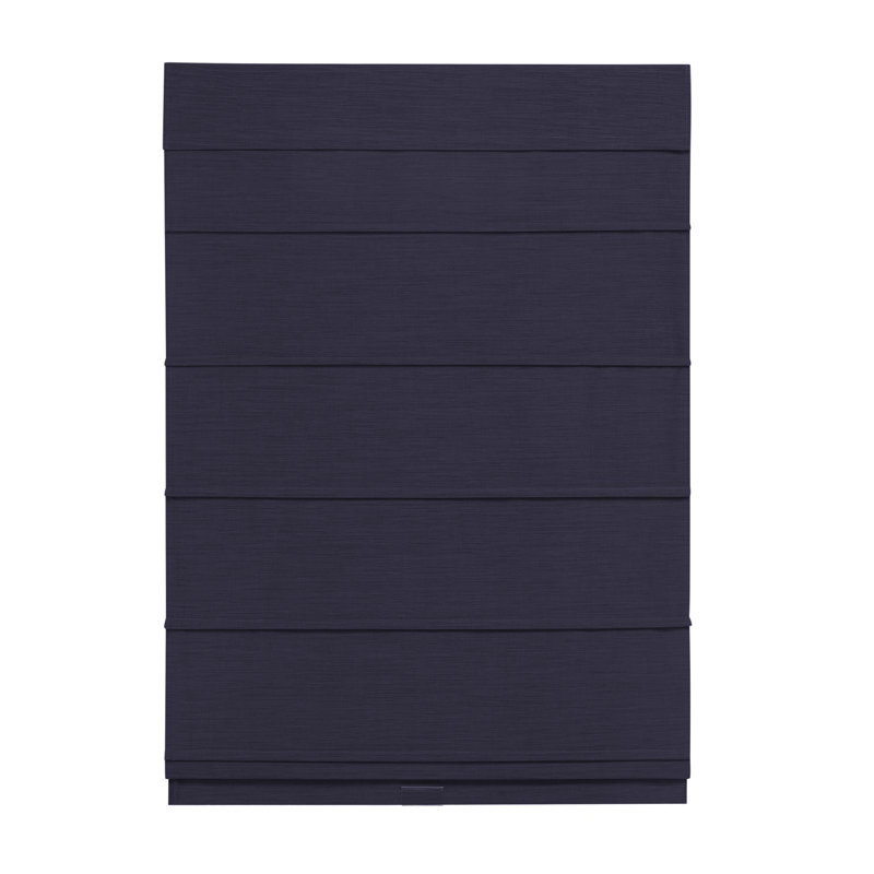 Blackout Roman Shade, Charcoal, 48"W x 64"L