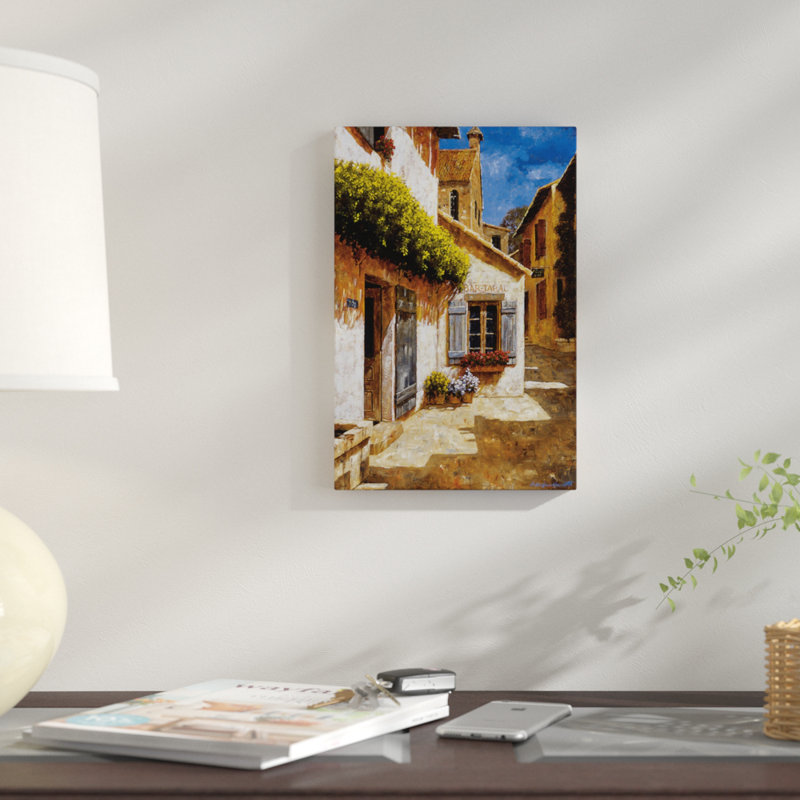 « welcome to my house », reproduction sur toile, H 12 po x l 8 po x P 0,75 po, Pas de tapis, Toile tendue