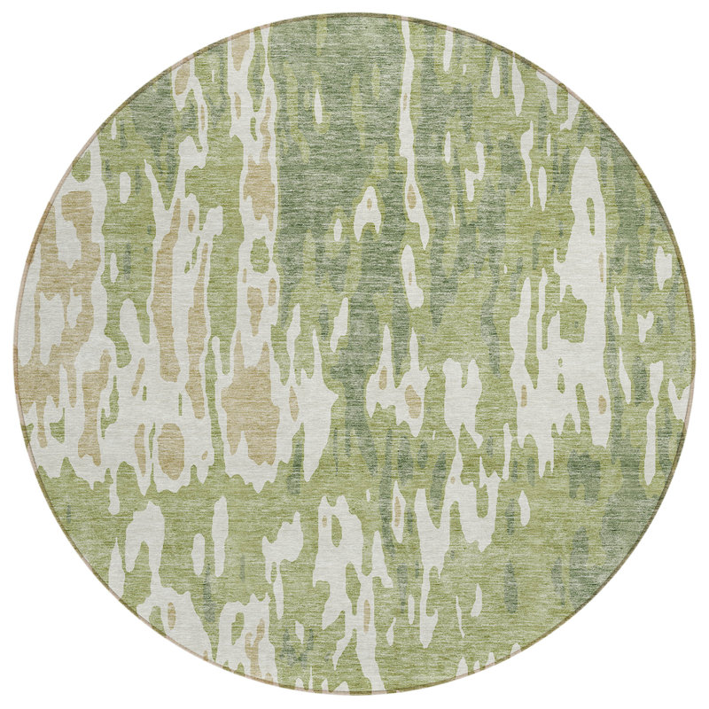  Chayden Area Rug with Non-Slip Backing, Round 8'