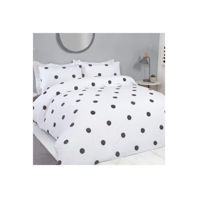 Throop Polyester Dots Duvet Cover with Pillowcases Included