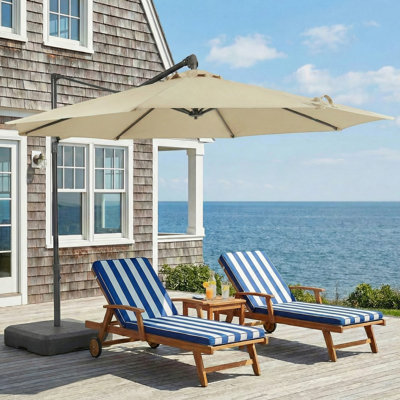 3M Market Parasol Canopy Replacement for 8 Ribs Patio Umbrella