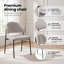 140-180cm L Extendable Kitchen Dining Table with 82.5cm H Upholstered Dining Chairs-869269879-869269874