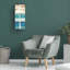 Art mural sur toile tendue - art mural Michael Mullan «Beachscape Palms V» pour le salon, la chambre à coucher ou le bureau - 14 x 32-33425316