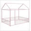 Cadre de lit robuste en métal avec barrière de protection pour enfants et adolescents, assurant sécurité et confort dans n'importe quelle chambre.-1162177061-1162177060