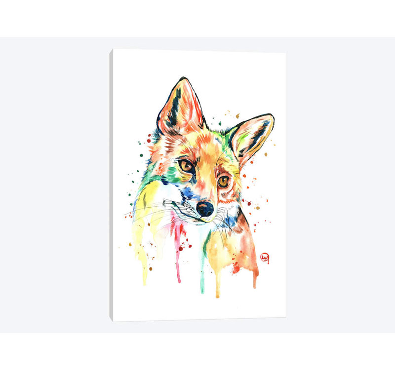 « fantaisie », impression sur toile tendue, H 12 po x l 8 po x P 0,75 po, Pas de tapis, Toile tendue