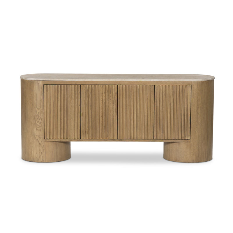 Giovani Media Console, Natural Light Oak