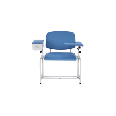 500lbs. Extra-Wide, Adjustable, Antimicrobial Bariatric Padded Phlebotomy Blood Drawing Chair with Drawer by Viva Comfort